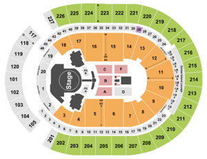 T Mobile Arena Seating Chart Section Row And Seat Number Info